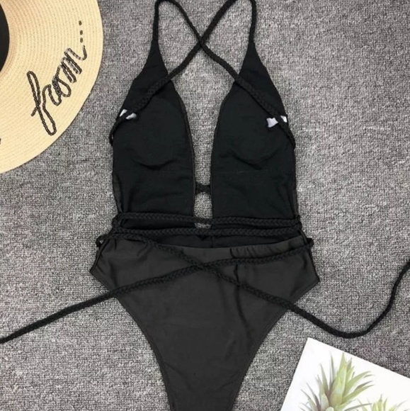 Last L! Sexy Multi Wrap Monokini Onepiece Swimsuit - Picture 4 of 7